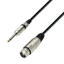 AH Mik.Kabel XLR - 6.3 mm 2p - 6,0 m XLR Hun - 6.3mm 2p Han